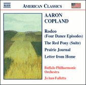 COPLAND: Prairie Journal / The Red Pony Suite / Letter from Home