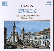 HAYDN: Symphonies, Vol. 20 (Nos. 77, 78, 79)