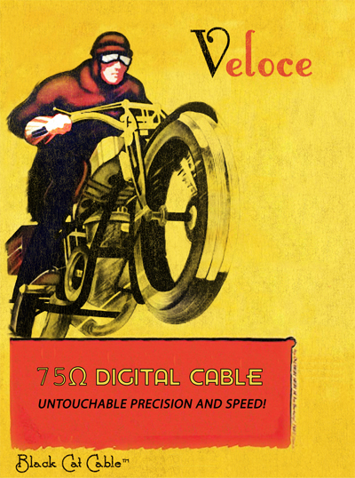 Black Cat Veloce 75 Ohm Digital Cable