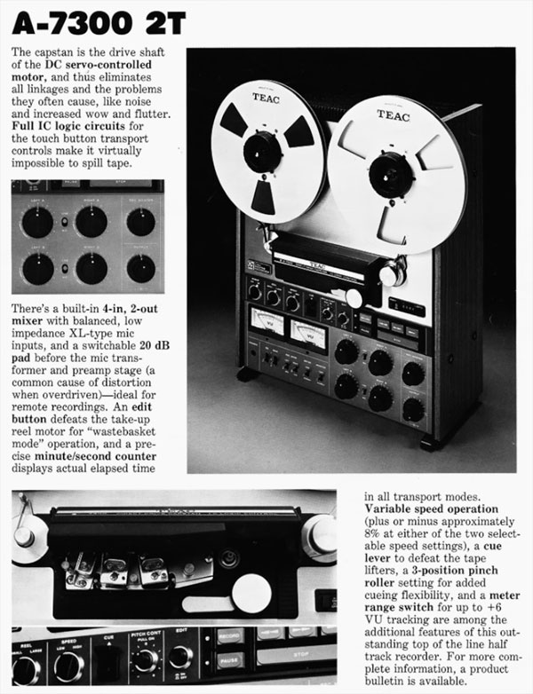 Teac 301 reel tape recorders • the Museum of Magnetic Sound Recording