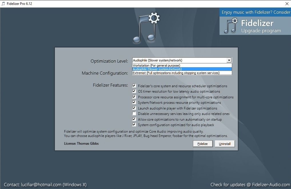 Optimization level. Fidelizer. Optimise уровни. Windows 10 Audio Cores. Optimization program PC free.