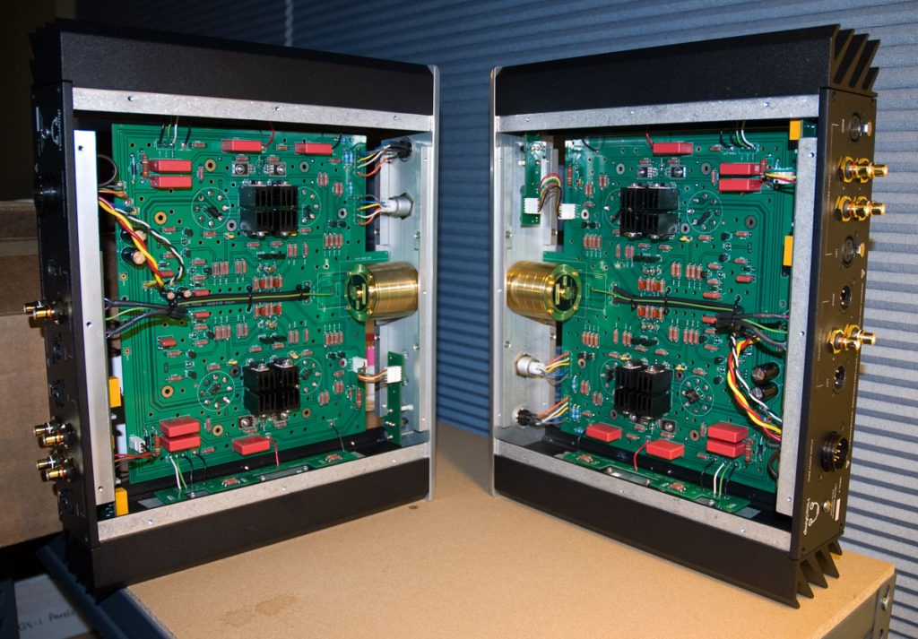 Interior of BHSE amplifiers showing circuit board