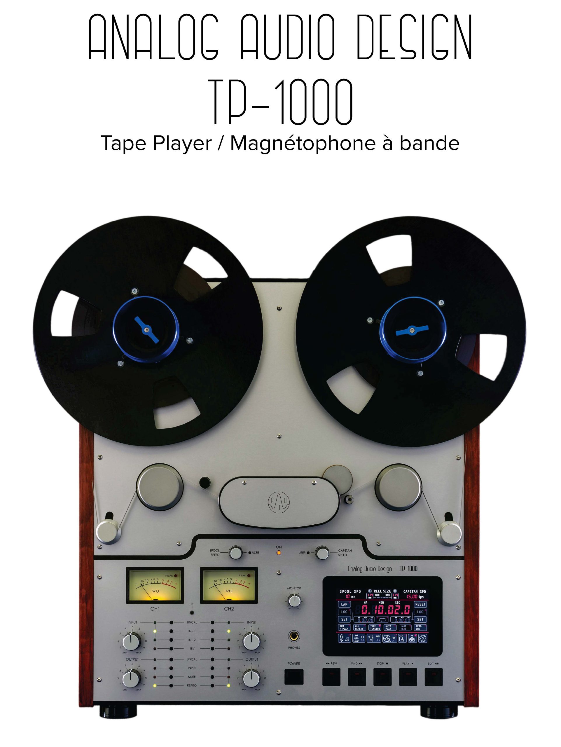 Analog Audio Design will debut new TP-1000 RTR tape machine at Pacific  Audio Fest 2023 - Positive Feedback