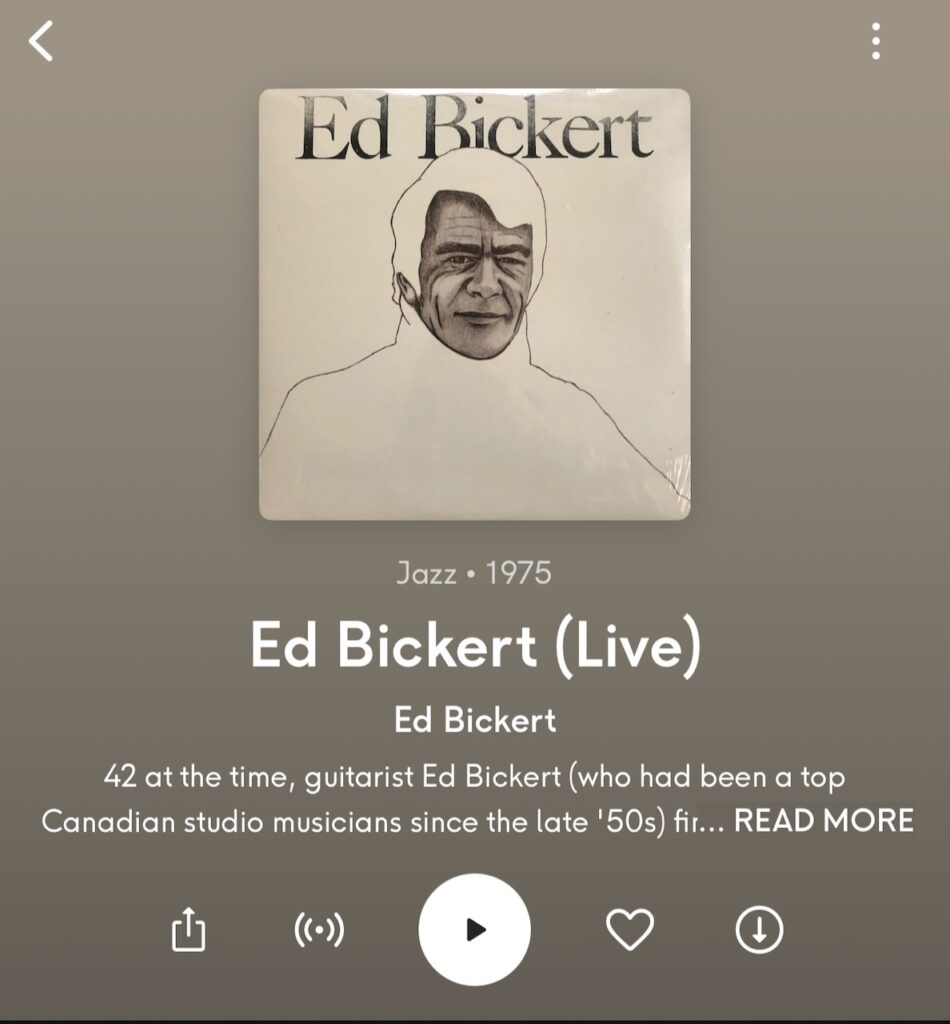 Ed Bickert on Qobuz
